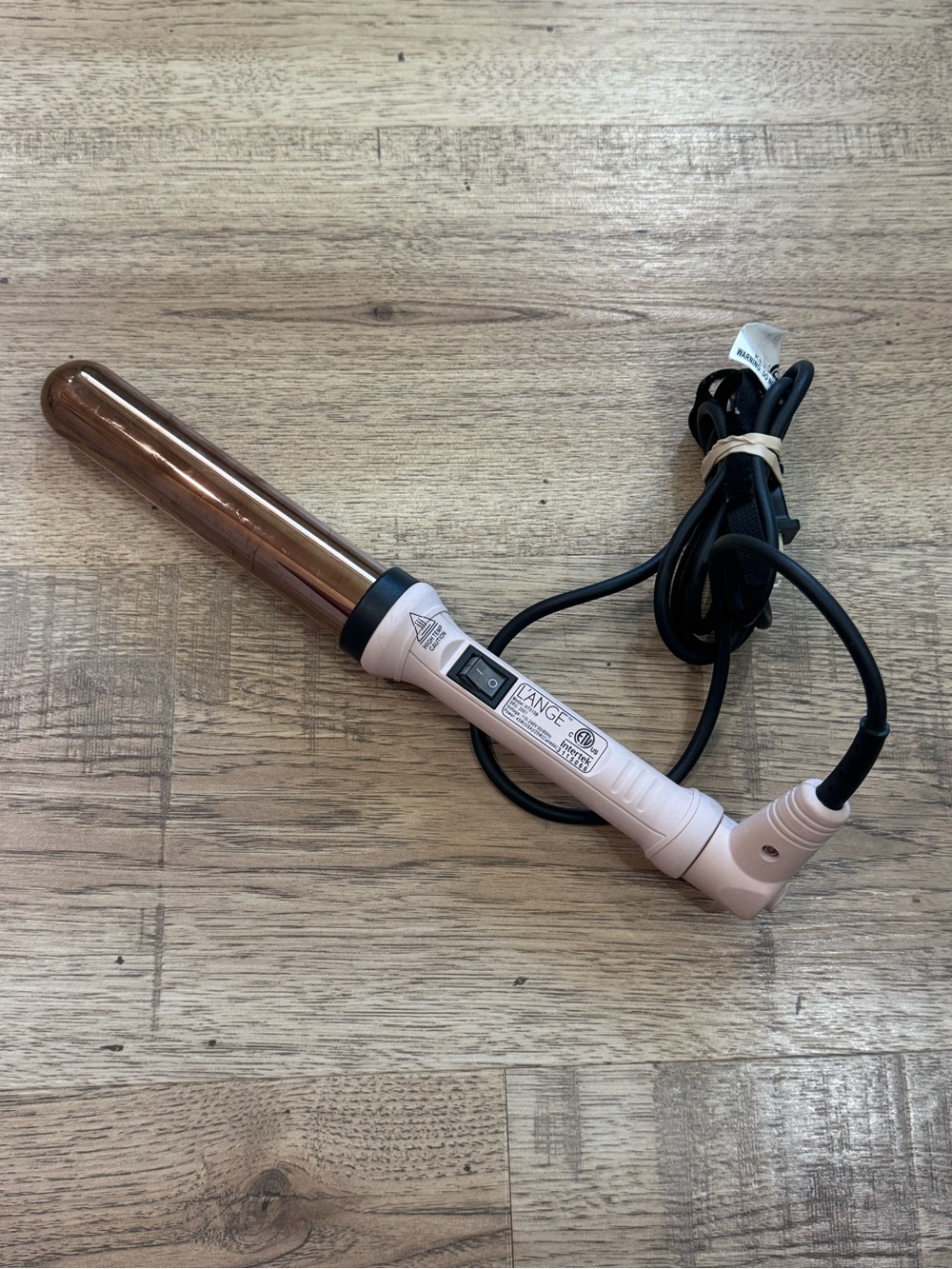 Lange Pink Styling Wand with Rose Gold Barrel